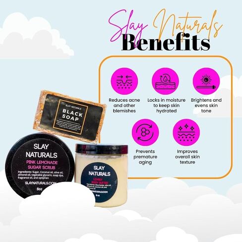 Slay Naturals’ Body Butter 8 oz | Moisturizing | SheaButter, Almond Oil, Olive Oil| Handmade Body Butter (Vanilla) in Saudi Arabia