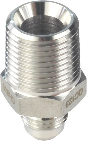 HFS(R) 1/2" NPT Male to 3/8" JIC Male Adapter Flared Tube Fitting Pipe Connector Stainless Steel 304 in Saudi Arabia