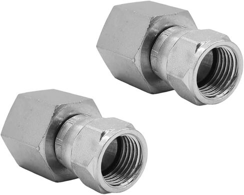 BEITERSTOE (2-PACK) 6506-06-06 تركيب محول خرطوم هيدروليكي 3/8 بوصة أنثى (3/8-18 NPTF) × 3/8 بوصة أنثى JIC 37 درجة دوارة (9/16-18 UNF) موصل وصلات الأنابيب المستقيمة الكربون الصلب in Kuwait