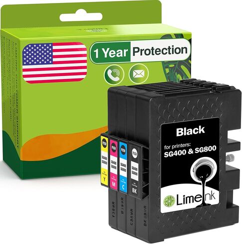 استبدال خراطيش الحبر المتوافقة مع Limeink لطابعة Sawgrass SG400 للتسامي بالحبر SG800 لطابعة Sawgrass Virtuoso SG400 لحبر Sublijet HD SG400 (4pk) in Kuwait