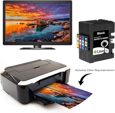 استبدال خراطيش الحبر المتوافقة مع Limeink لطابعة Sawgrass SG400 للتسامي بالحبر SG800 لطابعة Sawgrass Virtuoso SG400 لحبر Sublijet HD SG400 (4pk) in Kuwait