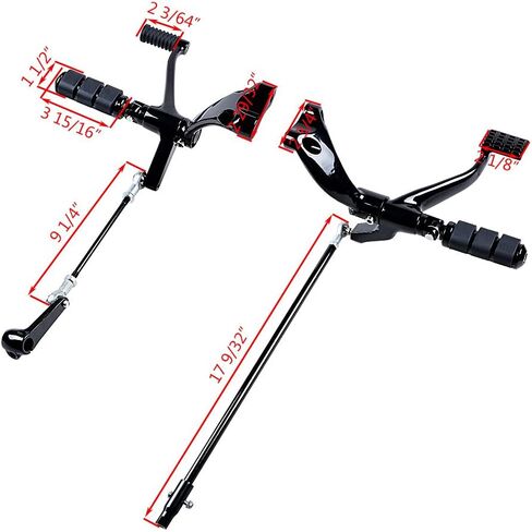 Astra Depot Black Forward Controls Kit for 1995-1997 2001-2003 Harley Sportster XL 883 1200 in Saudi Arabia