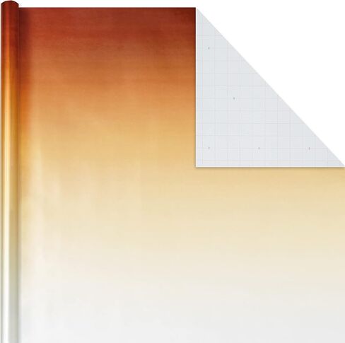 Hallmark Ombre Foil Wrapping Paper with Cut Lines on Reverse (3 Rolls: 60 sq. ft. ttl) Blue & Green, Silver & Gold, Red & Purple in Saudi Arabia