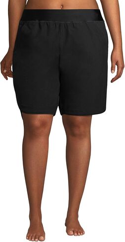 شورت Lands' End للسيدات مقاس 9 بوصات سريع الجفاف بخصر مرن متواضع للسباحة مع لباس داخلي in Kuwait
