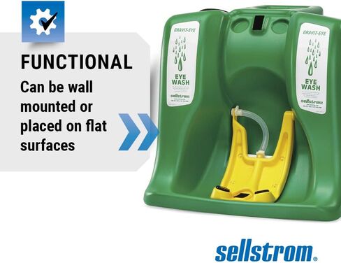 محطة غسيل العين Sellstrom - غسيل الطوارئ المحمول - معدات الإسعافات الأولية لموقع العمل - تلبي متطلبات ANSI in Kuwait