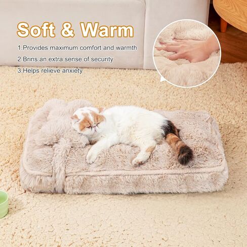 Jiupety Medium Dog Bed for Crate, Mattress with Dog Pillow for Crate Small Dogs, Donut Small Dog Bed. Plush Dog Crate Pad for Medium Dogs Up to 35 Lbs, L(35"*25"*3"), Green. in Saudi Arabia