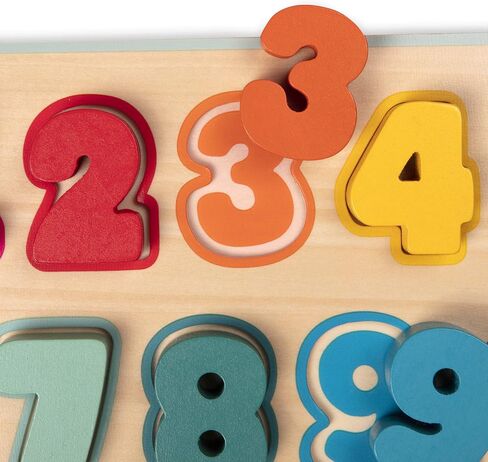 B. toys- Counting Rainbows- Number Puzzle for Kids – Wooden Number Puzzle – Counting Toy for Toddlers – 20 Chunky Puzzle Pieces – 18 Months + in Saudi Arabia