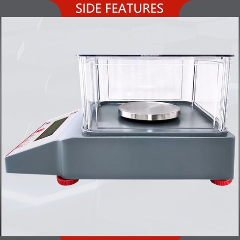 AMGPRSTE Lab Precision Milligram 500g x 1mg Analytical Balance | High Accuracy Digital Scientific Scale | 0.001 Gram Scale Weighs Scale Centigram Scale Calibrated Scales With RS232 Port and Windshield in Saudi Arabia