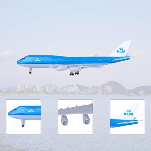 طائرة نموذجية من كاسكيوينغ بمقياس 1/300 نموذج طائرة دييكاست KLM B747 نموذج طائرة للبالغين من سبيكة معدنية نموذج طائرة مجموعة طائرة للهدايا in Kuwait