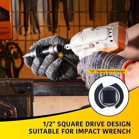 Anfrere M2 HSS Step Drill Bit for Impact Drills، 7/8"، 1-1/8"، 1-3/8" لقم الثقب المخروط الأسود لقطع ثقب الصفائح المعدنية الفولاذية، وحدة ثقب متعددة، أدوات منزلية لقم متدرجة in Kuwait