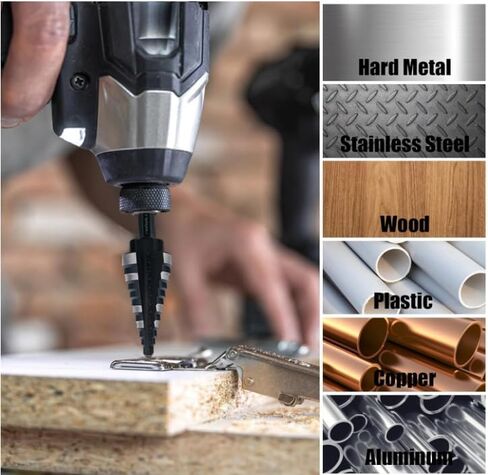 مجموعة لقم الثقب من لانجسكيب، لقم مثقاب فولاذية عالية السرعة M35 مخددة مزدوجة لحفر الثقب في الفولاذ المقاوم للصدأ والنحاس والألمنيوم والخشب والبلاستيك in Kuwait