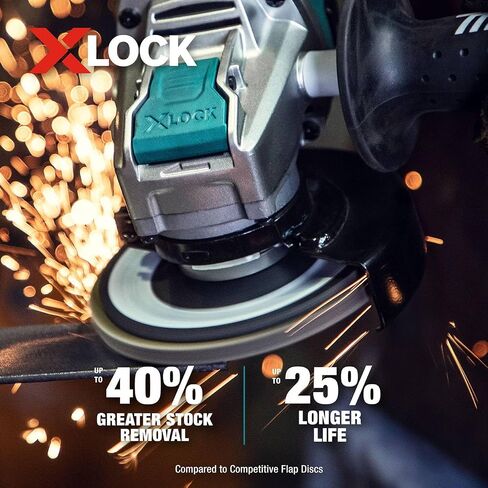 ماكيتا T-03894 X-Lock 4‑1/2 بوصة 40 حبيبة نوع 29 قرص طحن وتلميع بزاوية لقفل X وجميع المطاحن الأربور 7/8 بوصة in Saudi Arabia
