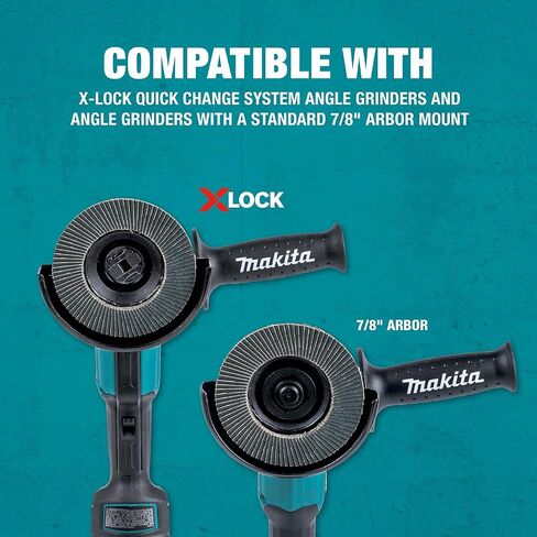 ماكيتا T-03894 X-Lock 4‑1/2 بوصة 40 حبيبة نوع 29 قرص طحن وتلميع بزاوية لقفل X وجميع المطاحن الأربور 7/8 بوصة in Saudi Arabia