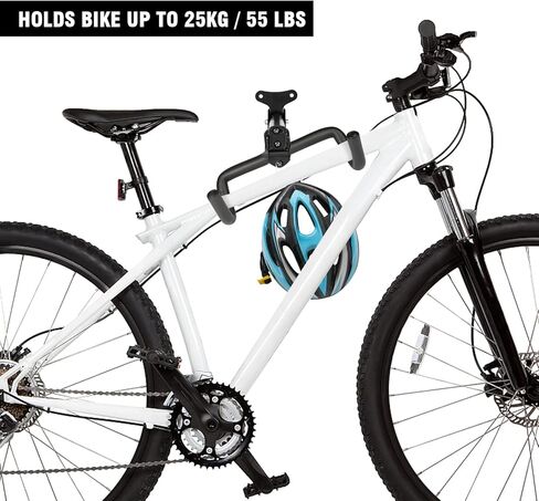 LalaKoo Bike Hanger Wall Mount - 2 Pack Adjustable Bike Garage Hanger Foldable Bicycle Rack Bicycle Storage Horizontal Indoor Outside Bike Hook for Garage for Road Mountain Hybrid Bikes in Kuwait