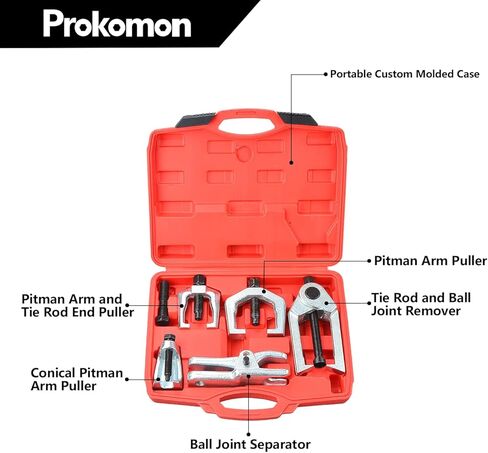 Prokomon 5 قطع فاصل مفصل كروي، أداة سحب ذراع بيتمان، مجموعة أدوات طرفية لقضيب الربط لخدمة الواجهة الأمامية، مجموعة إزالة الفاصل in Kuwait