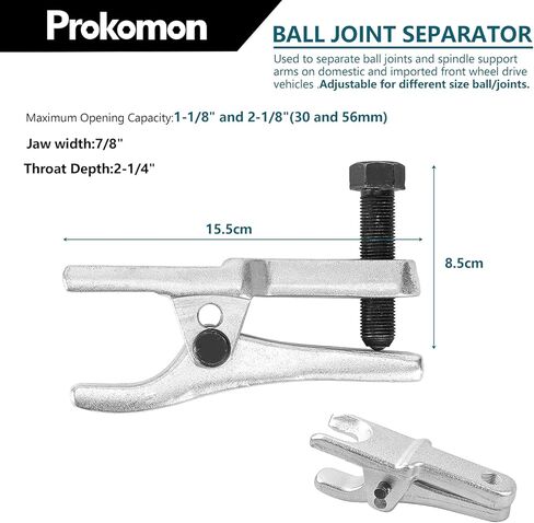 Prokomon 5 قطع فاصل مفصل كروي، أداة سحب ذراع بيتمان، مجموعة أدوات طرفية لقضيب الربط لخدمة الواجهة الأمامية، مجموعة إزالة الفاصل in Kuwait