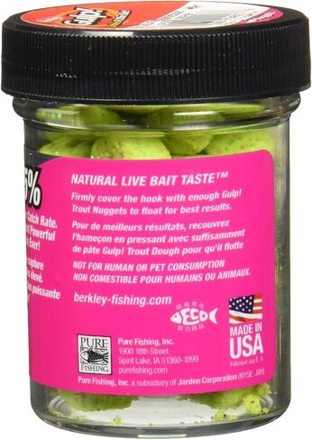 Berkley Gulp! Trout Nuggets,Chunky Chartreuse,1-Ounce in Saudi Arabia