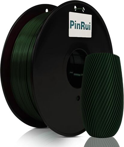 PinRui PLA خيوط حرير 1.75 مم 1 كجم، خيوط طابعة PLA ثلاثية الأبعاد، طباعة سلسة بدون اعوجاج، دقة الأبعاد +/- 0.03 مم، تناسب معظم طابعات FDM، بورجوندي (أحمر داكن) in Saudi Arabia