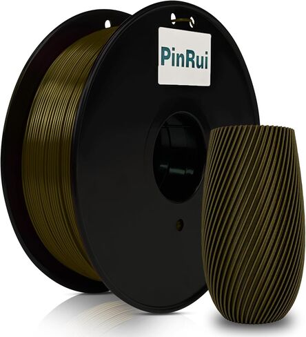 PinRui PLA خيوط حرير 1.75 مم 1 كجم، خيوط طابعة PLA ثلاثية الأبعاد، طباعة سلسة بدون اعوجاج، دقة الأبعاد +/- 0.03 مم، تناسب معظم طابعات FDM، بورجوندي (أحمر داكن) in Saudi Arabia