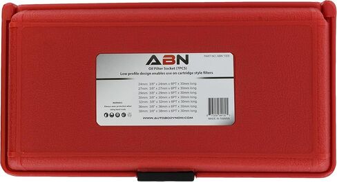 ABN Oil Filter Cap Wrench Metric 7-Piece Socket Set Tool Kit 24mm to 38mm for BMW, Mercedes, VW Paper Cartridge Housing in Saudi Arabia
