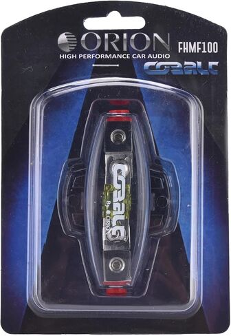 Orion Cobalt FHMF100 4/8 مقياس في الخط حامل فيوز ANL صغير مع مصهر 100 أمبير لمضخم صوت السيارة | قطع غيار السيارات، السيارات، البحرية، الصناعية، الضاغط (يشمل مصهر 100 أمبير) in Saudi Arabia