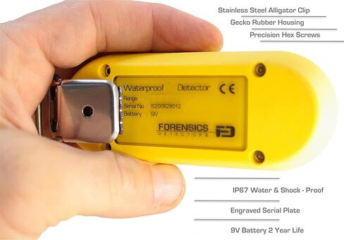 جهاز مراقبة H2S مقاوم للماء من الطب الشرعي | عمر البطارية لمدة عامين | مستشعر 3 سنوات | الولايات المتحدة الأمريكية معايرة NIST | مطاط ناعم الملمس | 0-100 جزء في المليون من كبريتيد الهيدروجين | in Kuwait