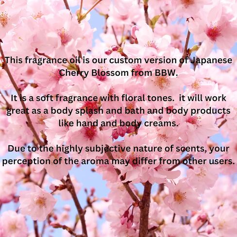 عطور وأكثر - زيت عطري بزهر الكرز الياباني لصنع الشموع 2 أونصة. (60 مل) روائح الشموع لصنع الشموع. زيت معطر للمنزل. الزيوت العطرية لصناعة الصابون. الزيوت العطرية. in Kuwait