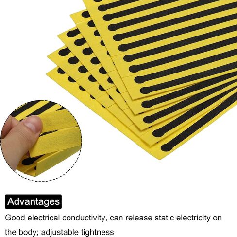 MECCANIXITY 50pcs ESD Anti Static Foot Heel Ground Straps Disposable Adjustable for Grounding Removing Static in Saudi Arabia