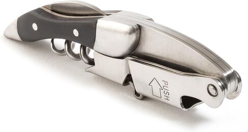 فتاحة زجاجات النبيذ من Prestige Waiters من Coutale Sommelier - خشب الورد - فتاحة النبيذ ذات الرافعة المزدوجة الحاصلة على براءة اختراع فرنسية - مفتاح يدوي رائع للسقاة والهدايا in Kuwait