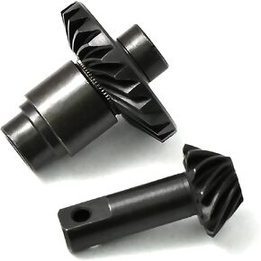 قطعتان من تروس المحاور 10T/24T Underdrive حلزونية أمامية/خلفية طقم تروس من الفولاذ الصلب المتوافق مع سيارة زاحفة 1/18 Traxxas TRX4M RC (أسود) in Kuwait