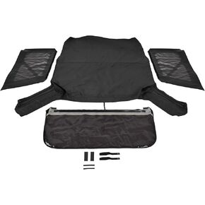 Replacement Soft Top Compatible with 2010-2018 Jeep Wrangler 2 Door Models w/Removable Side Back Tinted Window Sailcloth Vinyl Black in Saudi Arabia