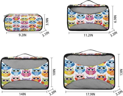 مكعبات التعبئة على شكل فراشة وردية عالية الكعب، 4 عبوات من أكياس تعبئة السفر، حمل فردي على حقائب الملابس الداخلية، منظم الأمتعة، مجموعة مكعبات التعبئة لحقيبة السفر على الظهر in Kuwait