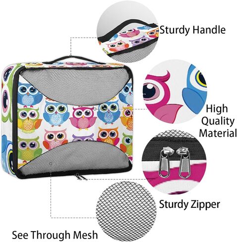 مكعبات التعبئة على شكل فراشة وردية عالية الكعب، 4 عبوات من أكياس تعبئة السفر، حمل فردي على حقائب الملابس الداخلية، منظم الأمتعة، مجموعة مكعبات التعبئة لحقيبة السفر على الظهر in Kuwait