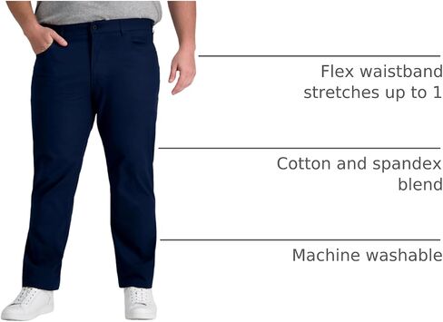 Kenneth Cole Reaction Men's Flex Waist Slim Fit 5 Pocket Casual Pant-Regular and Big and Tall in Saudi Arabia