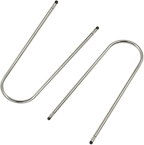 2PCS Automotive Car Radio Removal Pry Tool Kit U-Shaped for Disassembly of Most Car CD Audio Frequency Converter Stainless Steel in Saudi Arabia