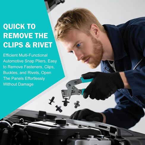 Car Clip Pliers and Disassembly Tools, Efficient Multi-Functional Automotive Snap Pliers, Clip Removal Tool, Trim Tools Removal, Easy to Without Damage Remove Fasteners Clips Buckles and Rivets (1 pc) in Saudi Arabia