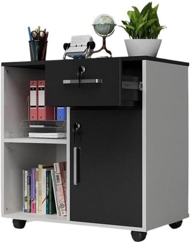 Office File Cabinets Mobile Locking File Cabinet Office Cabinet Data Cabinet Printer Cabinet Office Low Cabinet Storage Cabinet for Home Office(Red) in Saudi Arabia