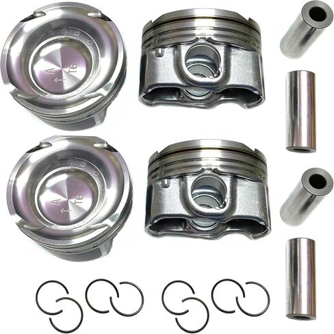 DNJ PRK4307 Piston and Ring Set for 2013-2020 Hyundai, Kia Forte5, Veloster, Elantra 1.6L L4 16V DOHC 1591cc in Saudi Arabia
