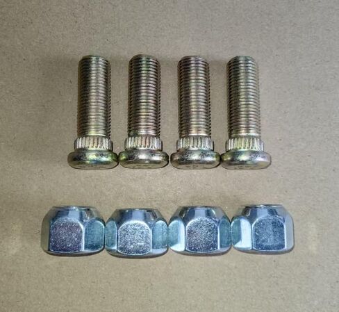 4PCS Front Wheel Bolt Lug Studs 103477901 & Lug Nuts Compatible with Club Car DS Golf Cart Gas Electric 1982-up & Carryall, 2004-2024 Club car Precedent in Saudi Arabia