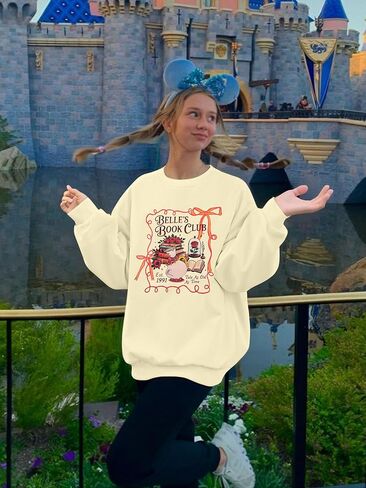 Magical Kingdom Sweatshirt for Women Magic Shirt Family Vacation Shirt Cute Castle Graphic Long Sleeve Tops in Saudi Arabia