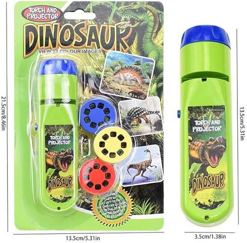 Dinosaur Projector Flashlight, Portable Dinosaur Projector Flashlight, Night Light Technology Toy, 24 Dinosaurs, Projectable onto Walls, Ceilings, Tents (Dinosaur) in Saudi Arabia