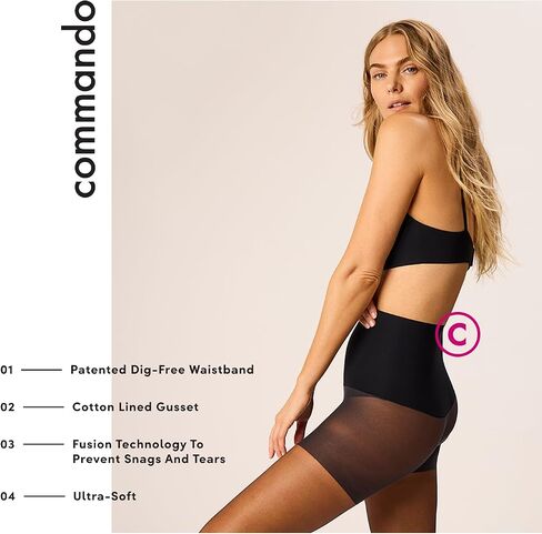 Commando The Keeper Sheer Control Tights - HCK10T01 (XL, Light Nude) in Saudi Arabia