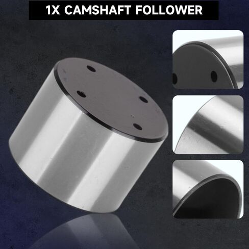 High Pressure Fuel Pump Cam Follower Engine Camshaft Follower - OE# 8W9Z6C287A, LR011208, LR038311 - Compatible for Ford/Edge/Escape/Explorer/Fiesta/Focus/Fusion/Taurus, for Land Rover, for Lincoln in Saudi Arabia