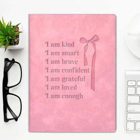 Pink Coquette Inspirational Journal, Positive Affirmations Notebook Encouraging Gifts for Women, I Am Kind Pink Journal Notebook in Saudi Arabia