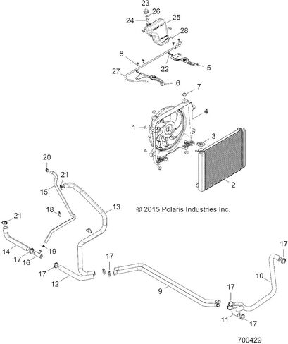 خرطوم Polaris Ranger Bypass، قطعة OEM الأصلية 5415186، الكمية 1 in Saudi Arabia