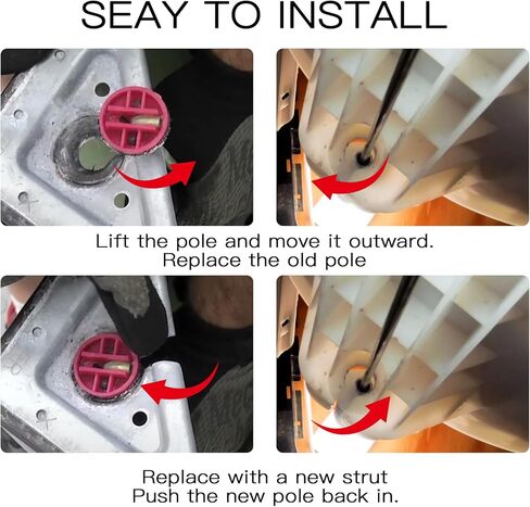 【2025 Upgraded】DC97-16350U DC97-16350V DC97-16350T Washer Suspension Rods for Samsung WA50R5200AW/US WA45N3050AW/A4 WA50R5400AV/US WA45T3200AW/A4 WA50R5400AW/US,Replace DC97-16350S DC97-05280W in Kuwait