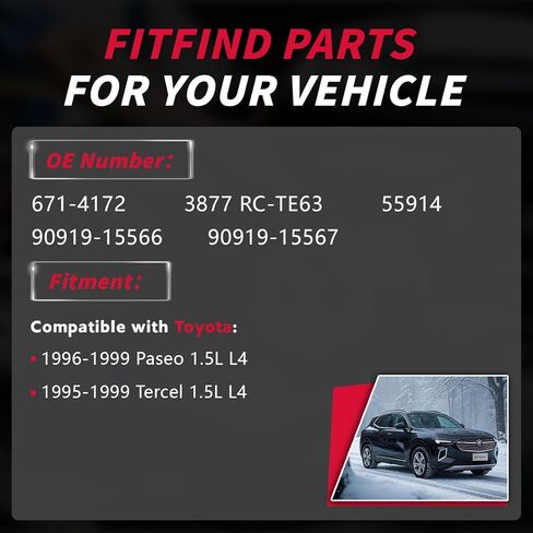 مجموعة من 8 قطع أسلاك توصيل الإشعال 671-8095 RC-FDZ048 و8 شمعات إشعال إيريديوم متوافقة مع فورد كراون فيكتوريا E-150 إكونولين كلوب واجون إكسبيديشن F-150 F-250 لينكولن تاون كار 4.6 لتر in Kuwait