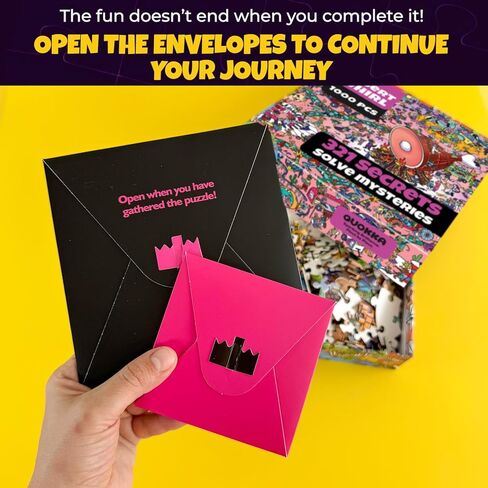 لغز QUOKKA مكون من 1000 قطعة للبالغين والمراهقين - ألغاز الصور المقطوعة للبالغين من Hotel Wildeluxe مع أسرار مخفية وقصة صوتية - لعبة ألغاز بصرية مفصلة للتركيز والاسترخاء مع تويست - معتمدة من مجلس رعاية الغابات (FSC) in Kuwait