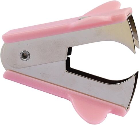 Staples Remover Tool, Metal Staple Puller with Ergonomic Handle for Office Documents Finance Paperwork Efficient Removal (Pink) in Saudi Arabia
