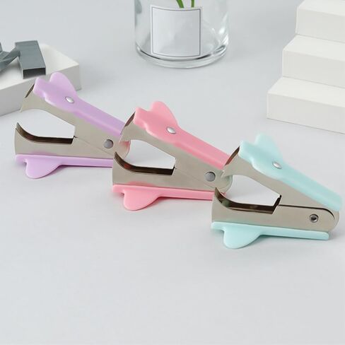 Staples Remover Tool, Metal Staple Puller with Ergonomic Handle for Office Documents Finance Paperwork Efficient Removal (Pink) in Saudi Arabia